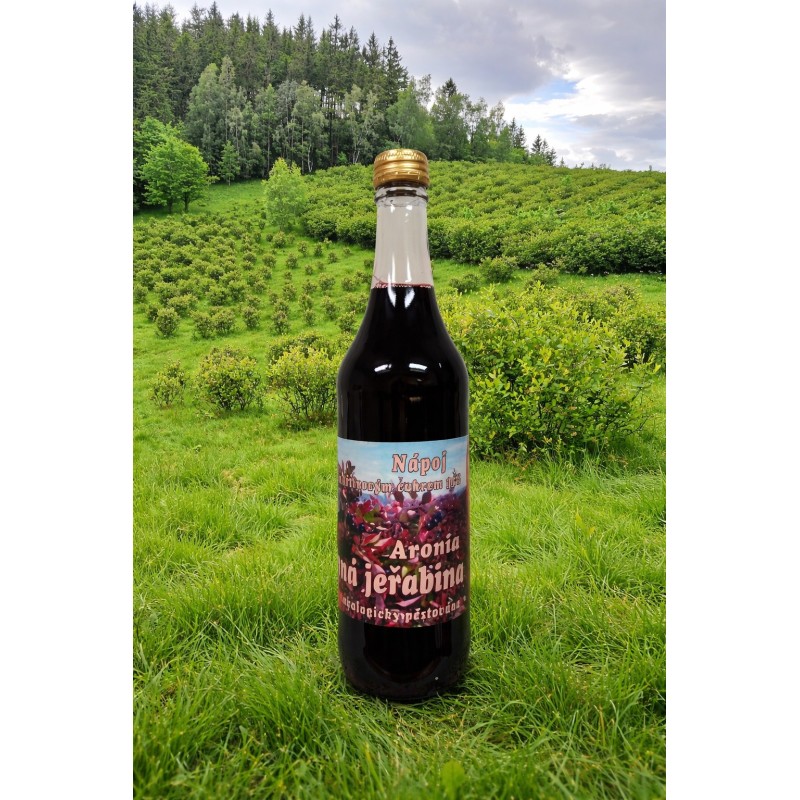 Nápojový koncentrát z černé jeřabiny - 0,5 l
