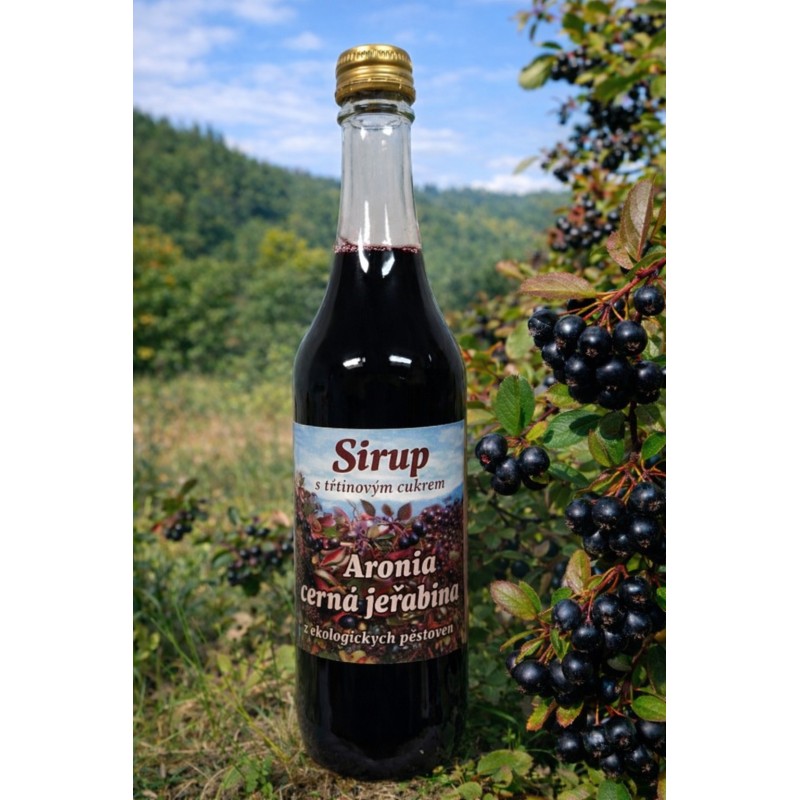 Nápojový koncentrát z černé jeřabiny - 0,5 l