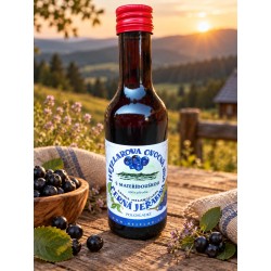 Aronia wine with thyme